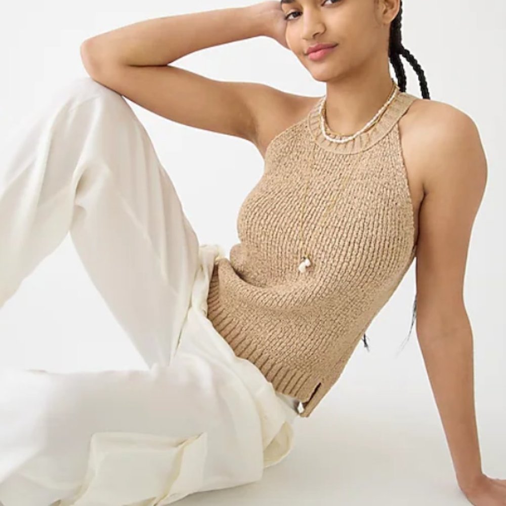 J. Crew Sweater Tank - Size XXS - Color: Natural